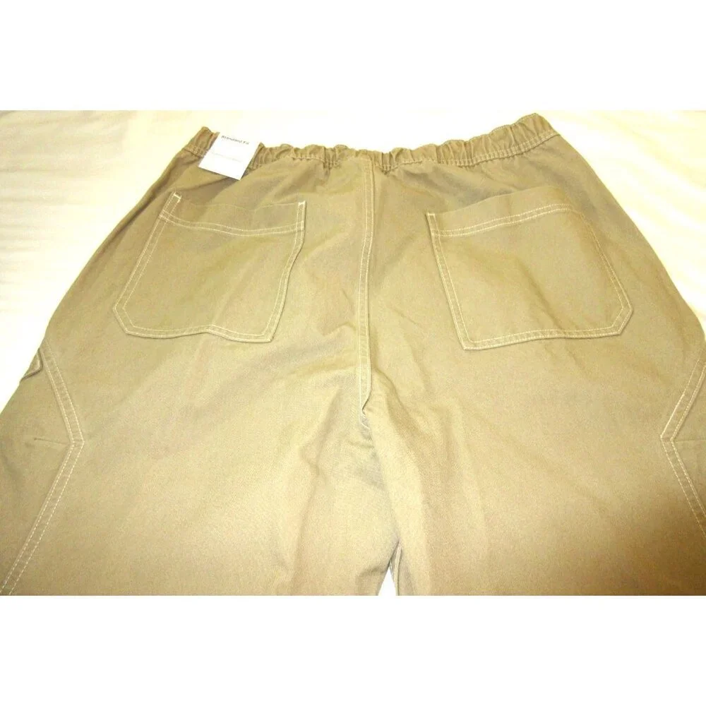 Jordan Men's MJ Chicago Cotton Cargo Casual Logo Pants Desert Khaki Large NWT